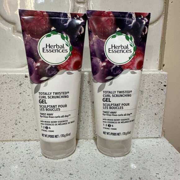 2x Herbal Essences Totally Twisted Curl Scrunching Gels for Frizz Free Curls - Picture 1 of 1